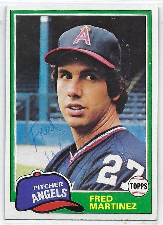 Fred Martinez AUTOGRAPH 1981 Topps 227 California PSA PreCertifed at