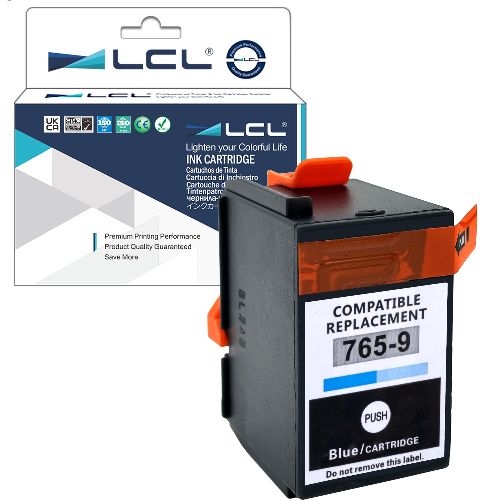 LCL Compatible Ink Cartridge 765-9 (1 blue) Replacement for Pitney Bowes DM300C DM400C DM425C-ML DM425C-MM DM450C DM475C 3C00 4C00 5C00 6C00