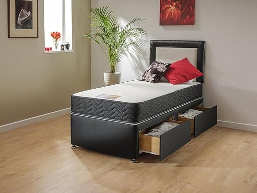 Madrid Memory Cama para personas de altura con colchón de espuma ...