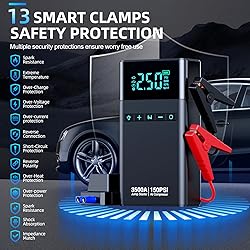 CZKBG 10-in-1 Portable Car Battery Jump Starter