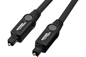 Amazon Basics Toslink Digital Optical Audio Cable, Multi-Channel, for Audio System, Sound Bar, Home Theatre, Gold-Plated Conn