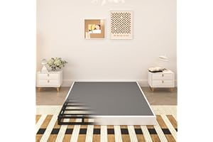 TROZULER 5 Inch Box Spring for Queen Bed, Heavy Duty Metal Mattress Foundation, 3000 lbs Capacity, Low Profile, Noise-Free, Easy Assembly with Fabric Cover
