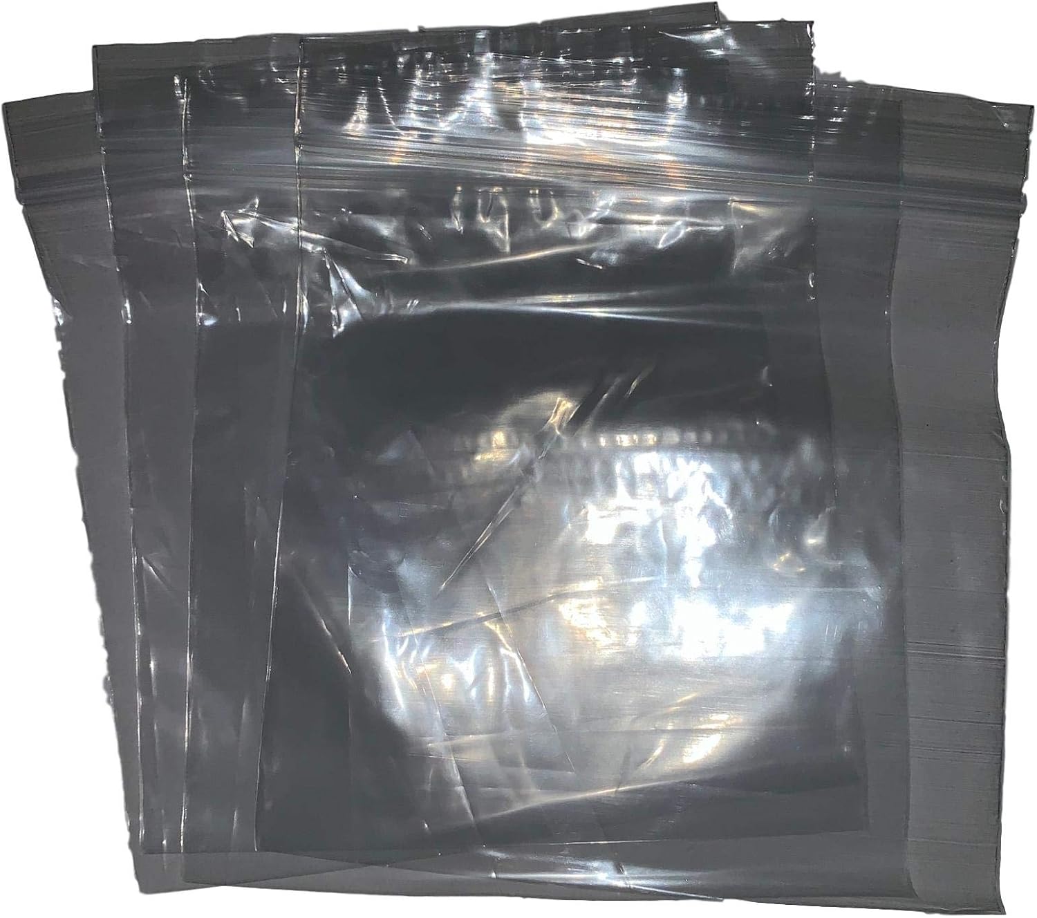 Packitsafe 1000 Grip Seal Bags 4.5x4.5 Inch Clear Plastic Polythene Resealable Grip Press Seal Lock Packing Packaging 112x112mm Small S5-100