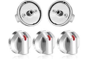 MIFLUS DG64-00473A Compatible for Samsung Gas Stove Knobs Replacements/Sam.Sung Stove K.nobs Replacements/Sam.Sung Oven K.nobs Replacements/SAMS.ung K.nobs for Gas Stove,5Packs