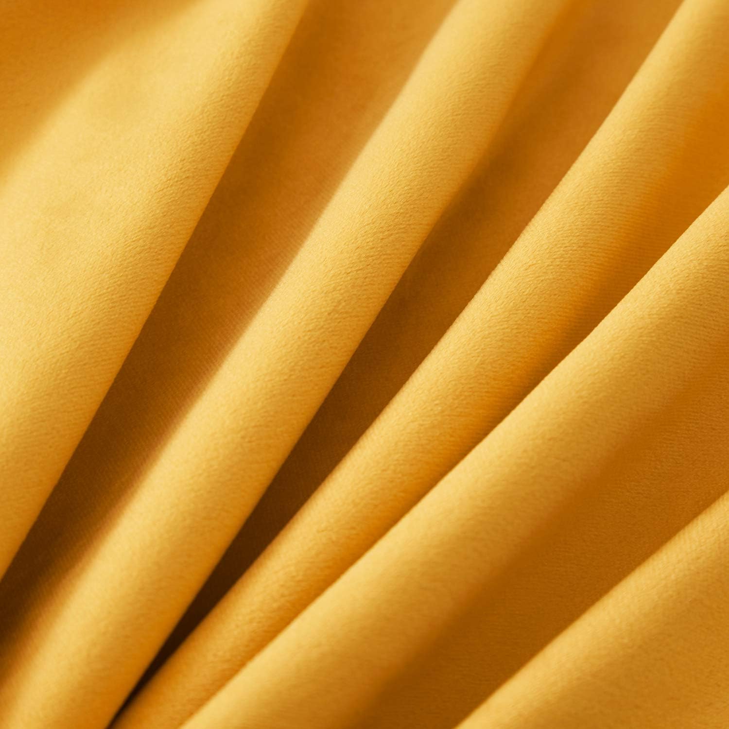Top Finel Decorative Throw Pillow Covers with Pom Poms Soft Particles Velvet Solid Cushion Covers 20 X 20 for Couch Bedroom Car, Pack of 2, Mustard Yellow: Home & Kitchen