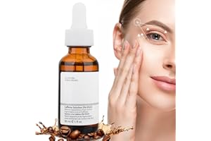 KIUORET Caffeine Eye Serum with EGCG, 5% Caffeine Solution for Eyes Reduces Pigmentation and Puffiness, Under Eye Serum for Dark Circles, Under Eye Bags, Wrinkles and Fine Lines, 1 OZ