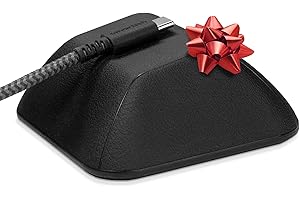 Smartish® Magnetic Cord Holder - Cable Wrangler Organizer Stocking Stuffer with Magnet Clips for Charger Management on Desktop, Nightstand for USB-C + Lightning - Black Tie Affair