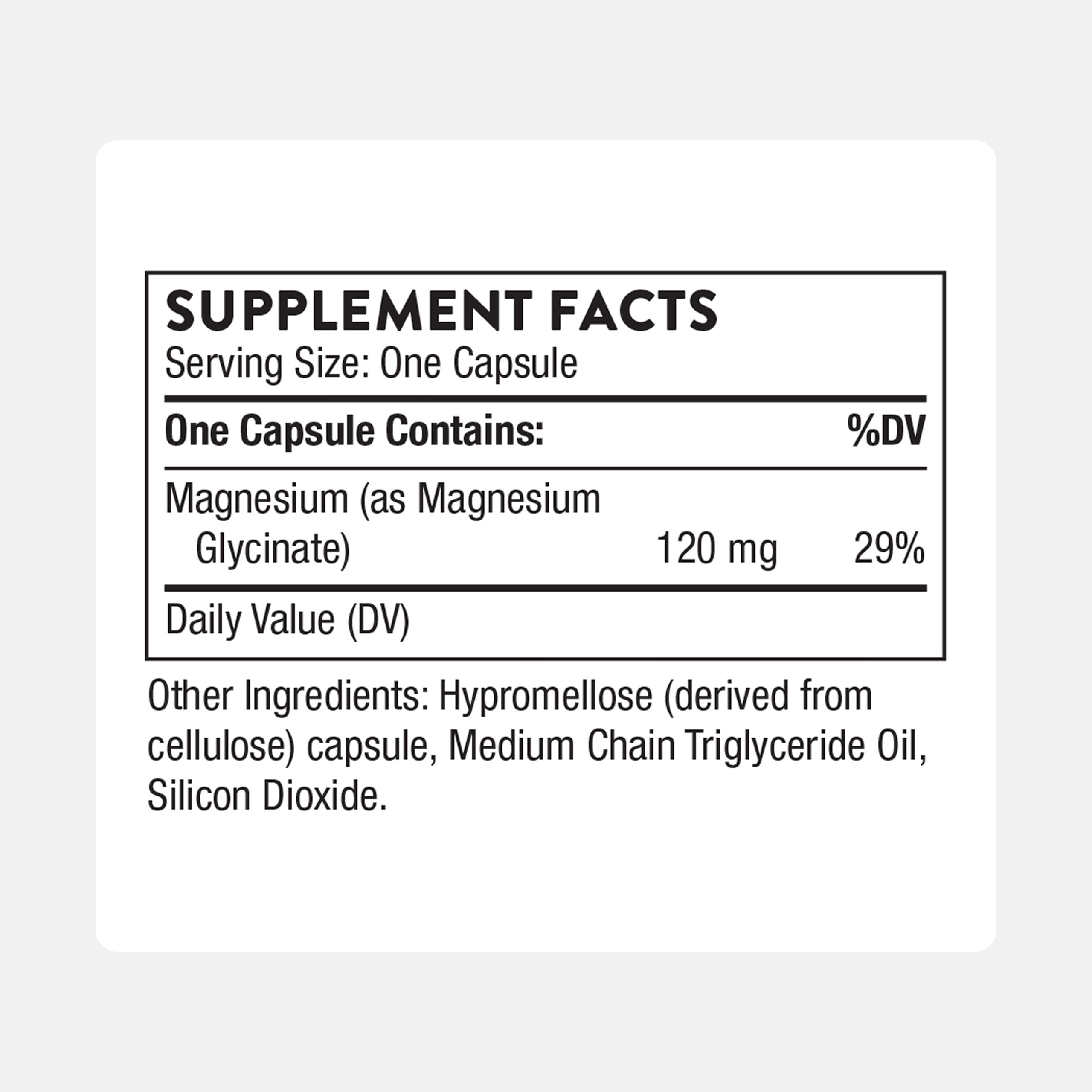 THORNE Magnesium Glycinate - Supports Restful Sleep, Muscle Relaxation, Heart Health & Metabolism* - Chelated Magnesium Capsules - 90 Servings