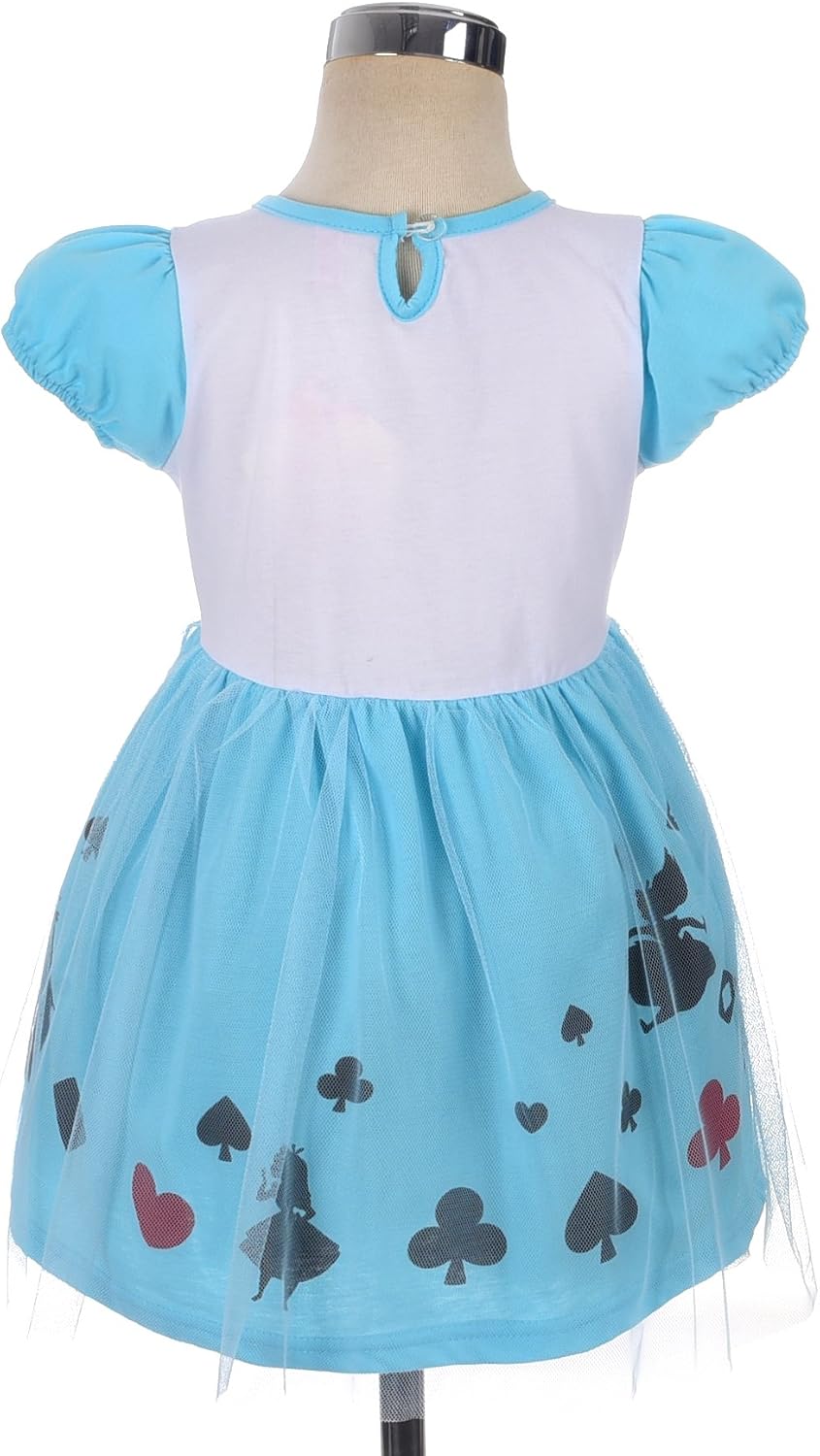 Lito Angels Alice in Wonderland Princess Fancy Dress Up Costume Cotton Outfits for Kids Girls Age 2-3 Years - Image 3