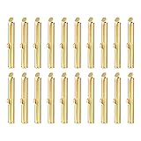 uxcell 100Pcs Slide on End Clasps, 30mm Tube Ball
