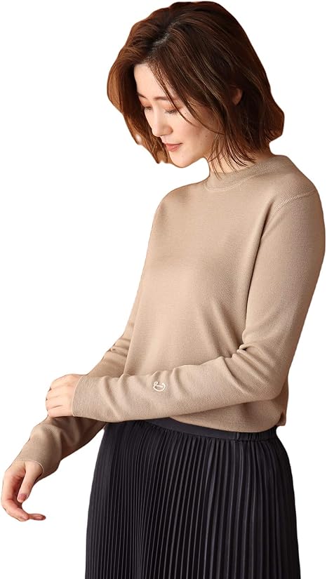 Amazon ドレステリア ニット Classy 1月号 Fudge12月号掲載 コンパクトハイゲージニット レディース ベージュ 052 38 M セーター 通販