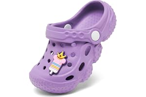 ChayChax Kid's Garden Clogs Cute Slides Sandals Toddlers Beach Pool Shower Shoes with Non-Slip Sole