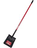 Bully Tools 82525 14 Ga. Square Point Shovel. Fiberglass Long Handle.
