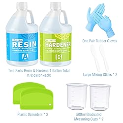 Clear Epoxy Resin Kit 1 Gallon, 2 Part Art Craft