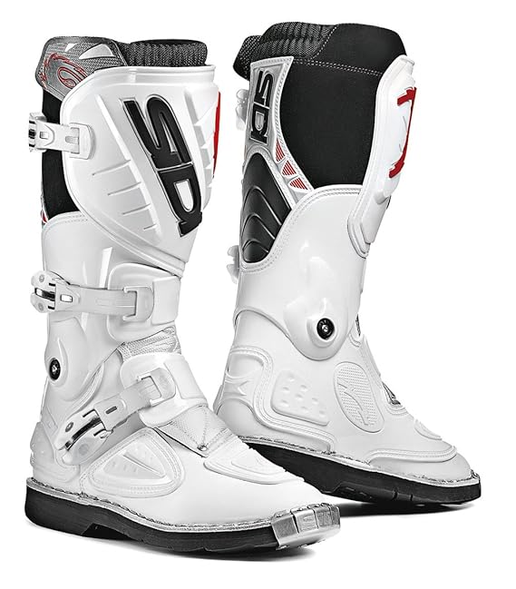 Sidi Motorrad Stiefel, Weiß, 38
