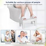 Fanwer Poop Stool Toilet White Adjustable Height 6-8.5 Inches view 6