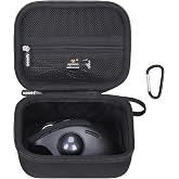 Case for ProtoArc EM01 NL / EM02 Wireless Trackball Mouse, Case Only | Carrying Case, Comes with D-ring, Zippered Mesh Pocket Stores Receiver, Charging Cable