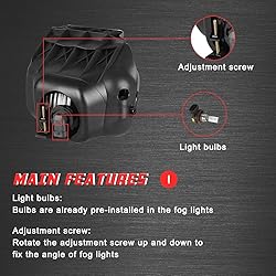 A ABIGAIL Driving Fog Lights Lamps Replacement for