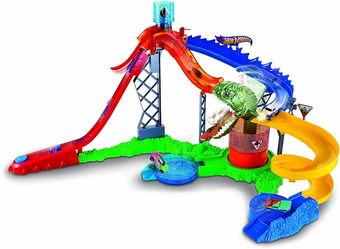 Hot Wheels Colour Shifters Piranha Attack Playset: Amazon.co.uk: Toys ...