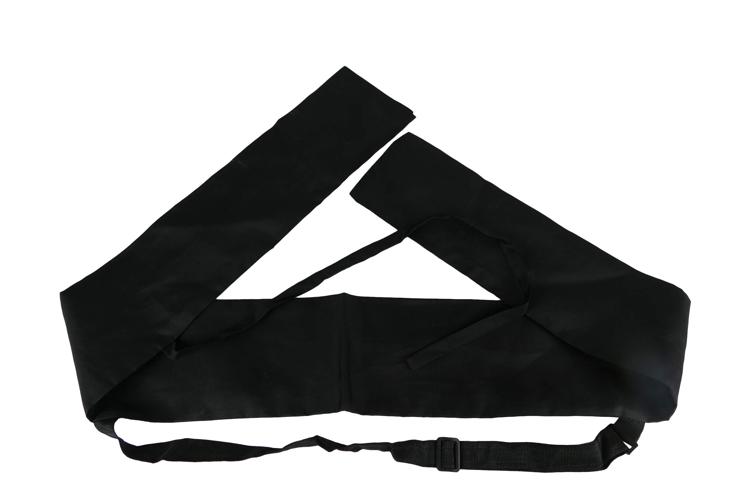 MAKOTO Universal Fully Adjustalbe Should Harness Cloth Sword Bag Black and White Two Tone S for Katana, Shirasaya, Tai Chi, Japanese Chinese Western Sword (with Back Strap)