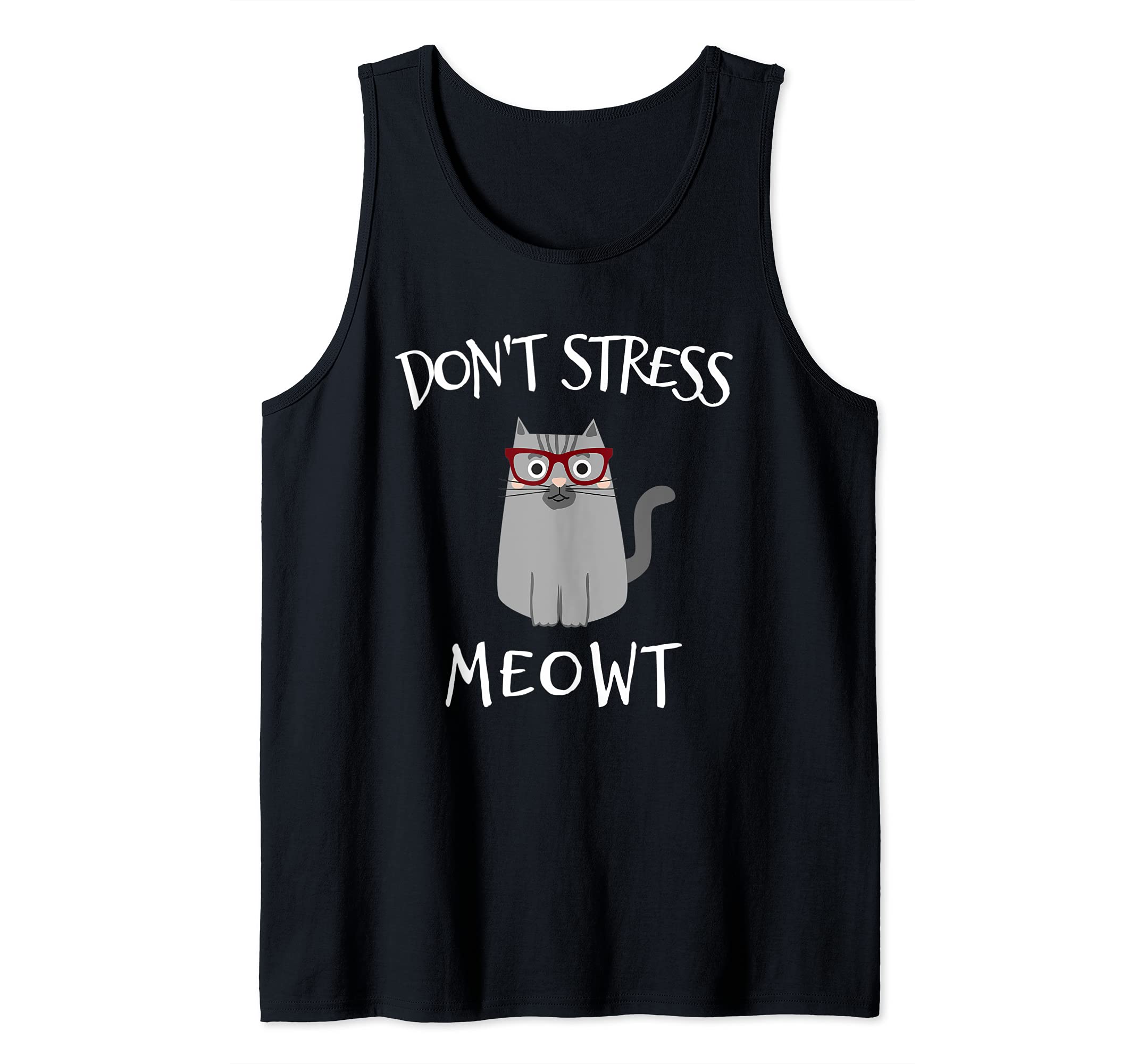 Don't Stress Meowt Funny Cat Lover Tank Top