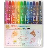 LENITH Twist Colored Pencils &ndash; 12 Vibrant Colors for Drawing, Sketching, and Creative Art Projects, Korean Stationery