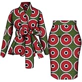 African Clothes for Women Wedding Ankara Dashiki Party Outfits 2 Piece Set African Top and Skirts Lady African Attire