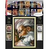 Michelangelo Coloring Book: Michelangelo Complete Art Coloring Book #2 - The Sistine Chapel