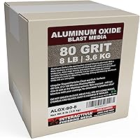 Aluminum Oxide #80-8 LBS - Medium to Fine Sand Blasting Abrasive Media for Blasting Cabinet or Blasting Guns.