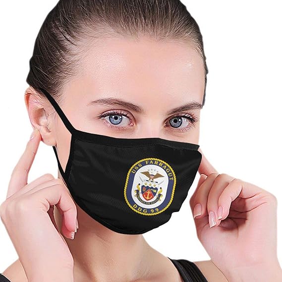 DDG 99 Farragut Unisex Face Mouth Mask to Prevent The Fog