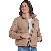 Steve Madden Cropped Puffer Jacket, Warm Winter Coats for Women, Trendy Cute Winter Jackets for Women