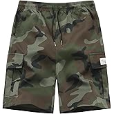 Buytop Men's Hiking Cargo Shorts Lightweight Workout Shorts with Multi Pockets