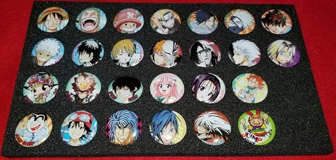 Amazon Jump Shop ジャンプショップ 缶バッジ 26セット ワンピース ナルト ブリーチ リボーン アニメイト ジャンプフェスタ おもちゃ ホビー
