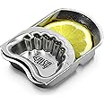 Germany's Favorite - LEMONEASY Lemon Slice Squeezer - Stainless Steel Press - Ergonomic, Effortless, Lime, Orange, and Citrus Fruit Hand Held Lemon Juicer Squeezer - Fewer Seeds, More Juice