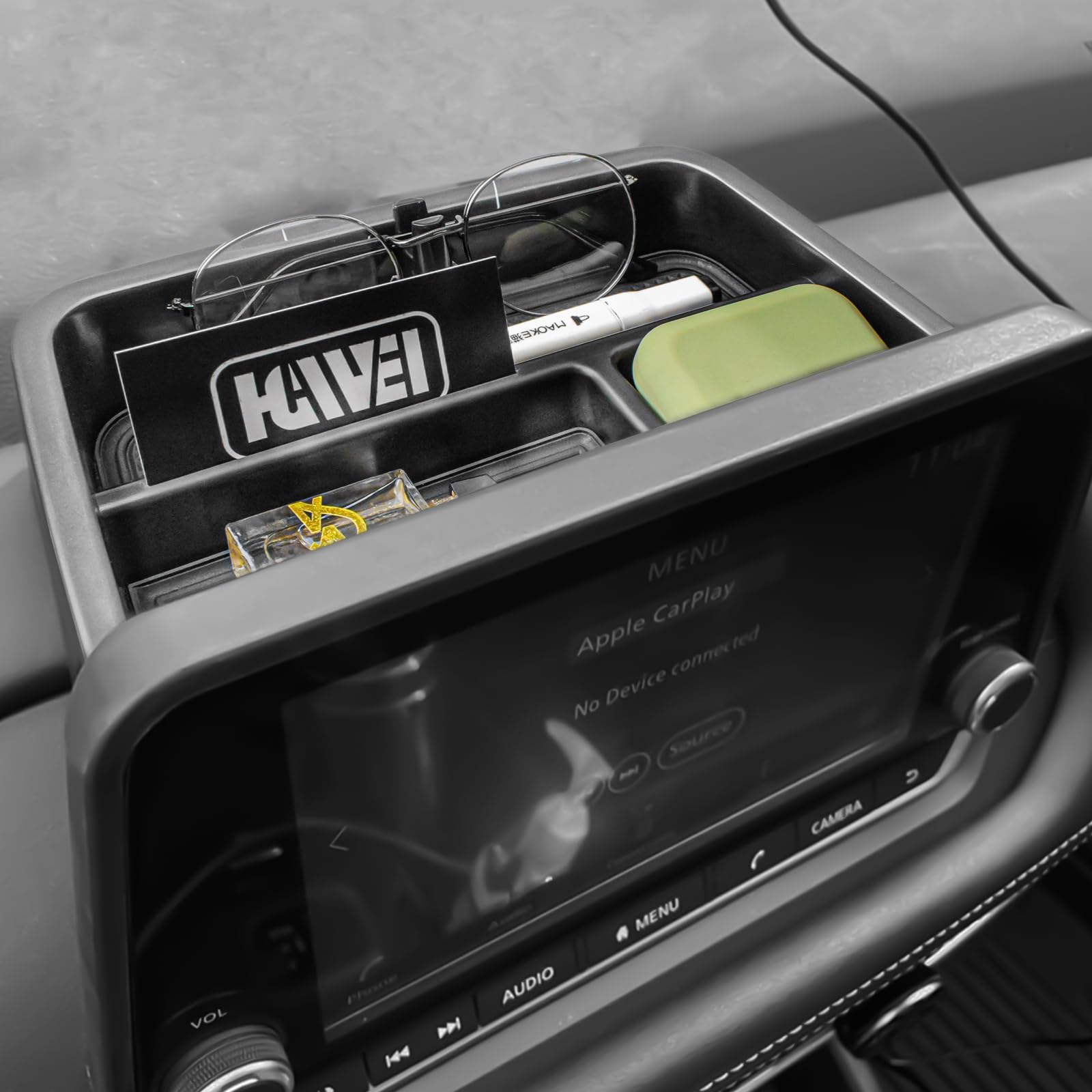 Photo 1 of *Minor Damage*
HGWEI Center Console Dash Storage Tray Compatible with 2021-2026 Nissan Rogue S/SV/Rock Creek Interior Accessories Dashboard Organizer Insert Holder Storage Box Behind Screen (ONLY for 8 Inch), Black