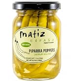 Matiz Piparras Basque Guindilla Peppers, Green, 6.4 oz | Spanish Pickled Peppers from Spain