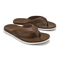 OLUKAI Olali Men's Leather Sandals, Versatile