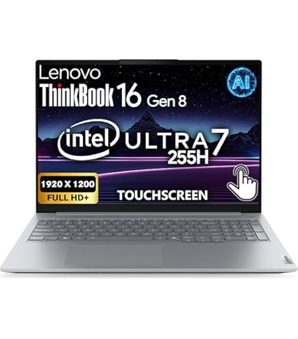 Amazon.com: Lenovo ThinkBook 16 Gen 8 AI Business Laptop, 16
