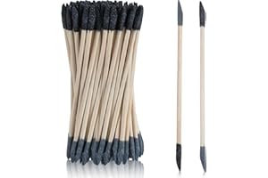 Giantree 30 Pcs Sanding Sticks, Double End Matchsticks Sanding Twigs, 120/280 Grit, 5.4 x 0.2 Inch, Fine Detailing Polishing Sticks Tools for Plastic Models Wood Hobby(30 PCS)