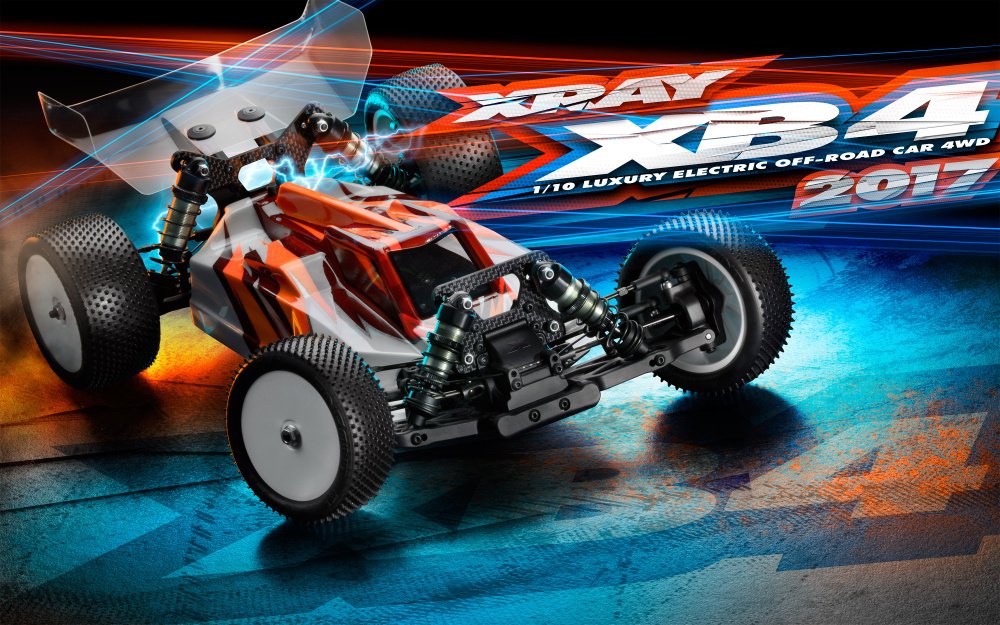 XR360004 XRAY XB4 2017 SPECS 4WD 1/10 ELECTRIC OFFROAD CAR