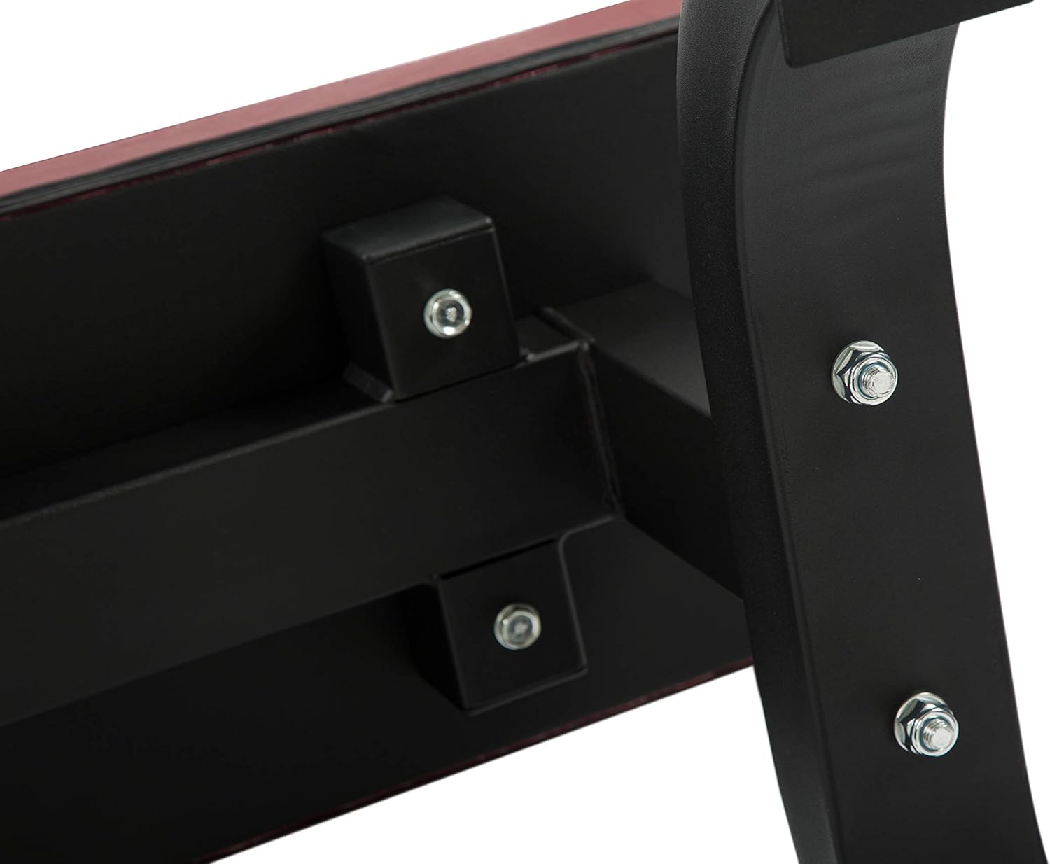 Flat Weight Utility Bench Heavy Duty for Multi-Purpose Weight Training and AB Exercises-1,000 lbs Capacity (BLACK+RED): Sports & Outdoors