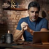 TRINIDa Sleep Scented Candle Gift Set – Matte Black Jar, 100% Soy Wax view 7