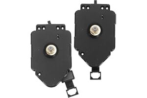 Homoyoyo 2pcs Silent Quartz Pendulum Clock Movement Replacement with 23.5mm Long Shaft and 15mm Threaded Stem