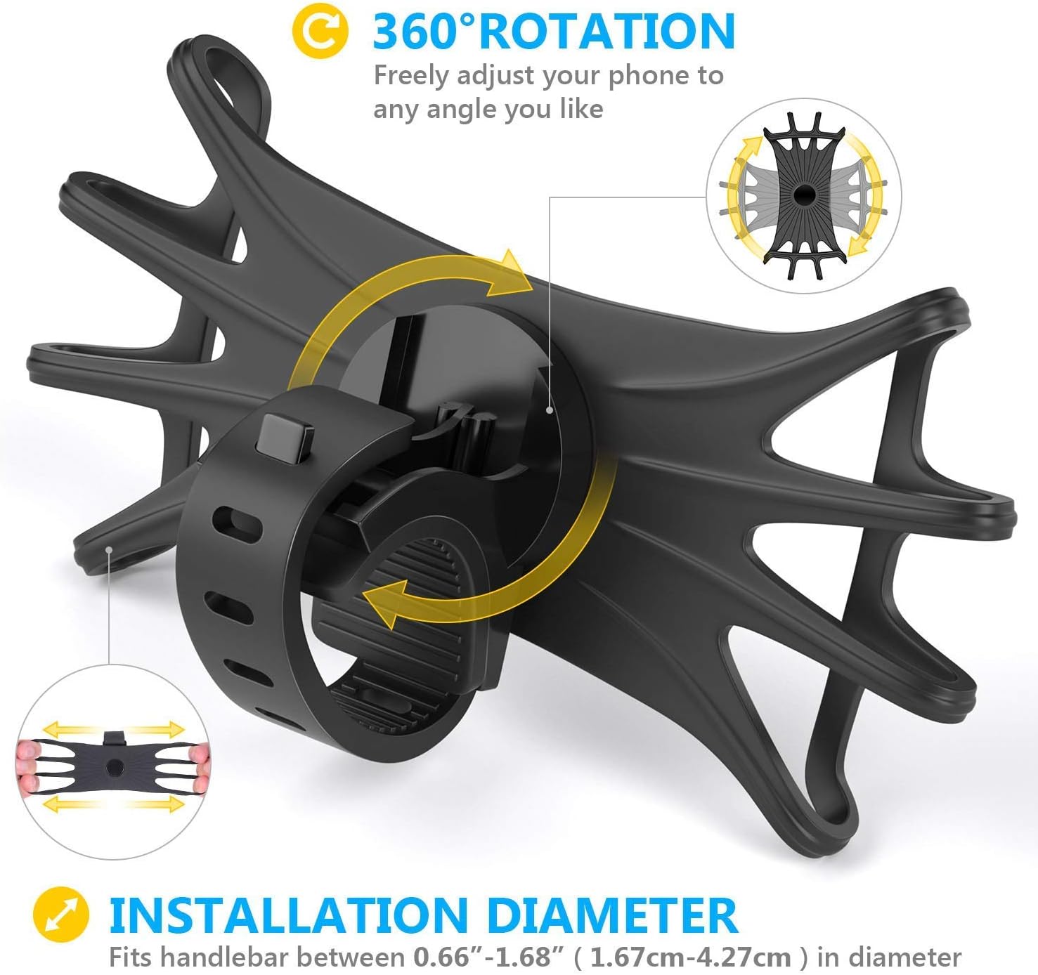 TAIYUNWEI Bike Phone Holder - Image 4