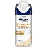 IMPACT Advanced Recovery Drink, Vanilla, 8.45 Fl Oz, Pack of 10 | Pre &amp; Post Surgery Nutritional Drink, Surgery Recovery and Immune Support, 280 Calories, 26g Protein