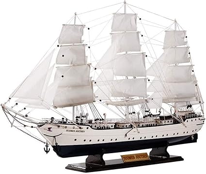 Decoración Artesanía de Escritorio Velero de Madera Modelo Sala de