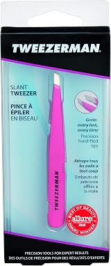 Tweezerman Slant Tweezer Assorted Colours | Precision Eyebrow Plucking Tool view 6