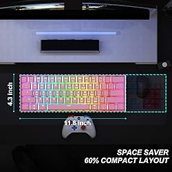 targeal 60% Mechanical Gaming Keyboard - 61 Keys