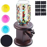 Wunzkii Wooden Candy Dispenser, M&M Dispenser, Cereal Dispenser Countertop | Candy Containers & Storage, Versatile Snack Stor