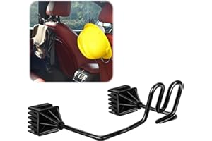Feekoon 1 Pcs Hard Hat Holder for Truck, Hard Hat Accessories for Truck SUV Car Seat to Keep Cap Shape, Car Seat Back Organizers for Clothes Cowboy Caps (Black)